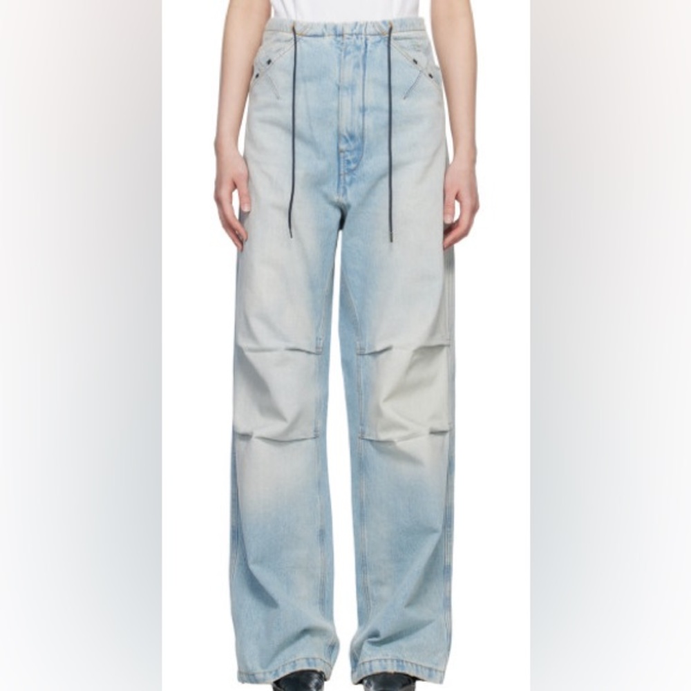DARKPARK Blue Daisy Military Jeans